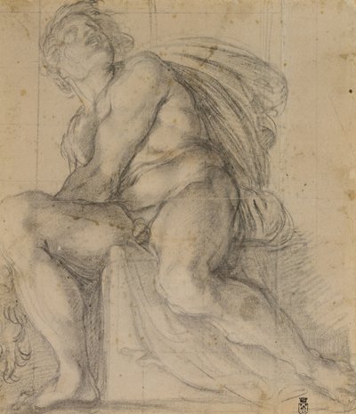 Study for an Ignudo by Annibale Carracci